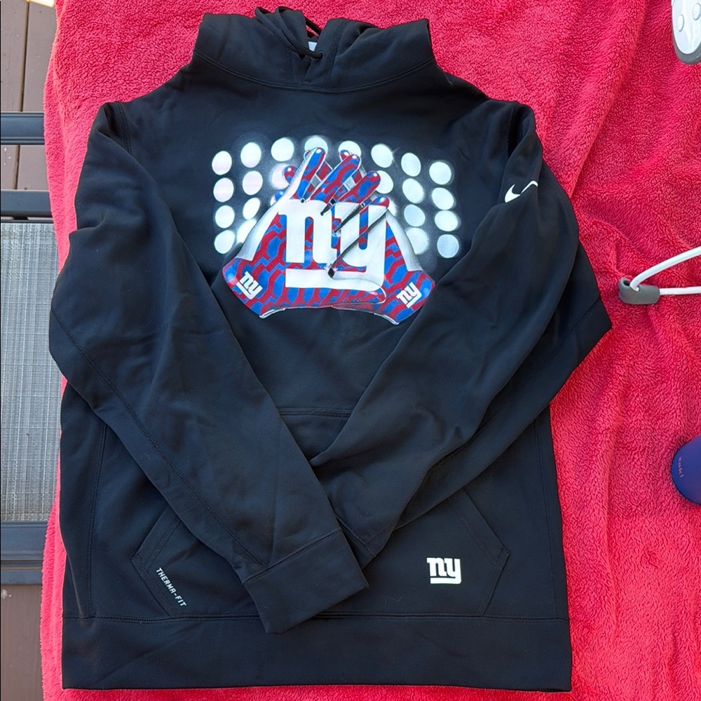 Nike Men's Black Hoodie with Team Logo